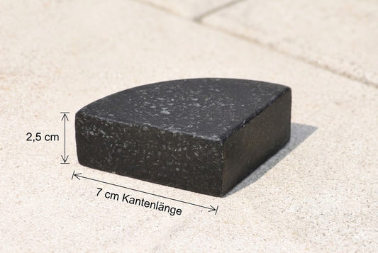 Kübelfüsse Untersetzer Terrazzo schwarz frostfest sehr stabil 7cm 6er Set