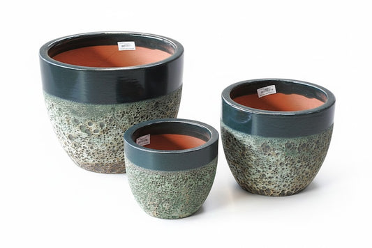 Pflanzkübel Egg Pot,Pflanzgefäß,Blumentopf,antique jade ,frostfest!3 Größen