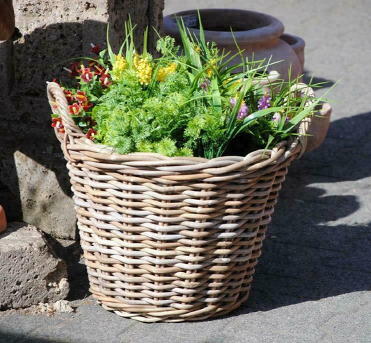 Weidenkorb,sehr stabil,bepflanzbar,naturbelassen,39cm Ø
