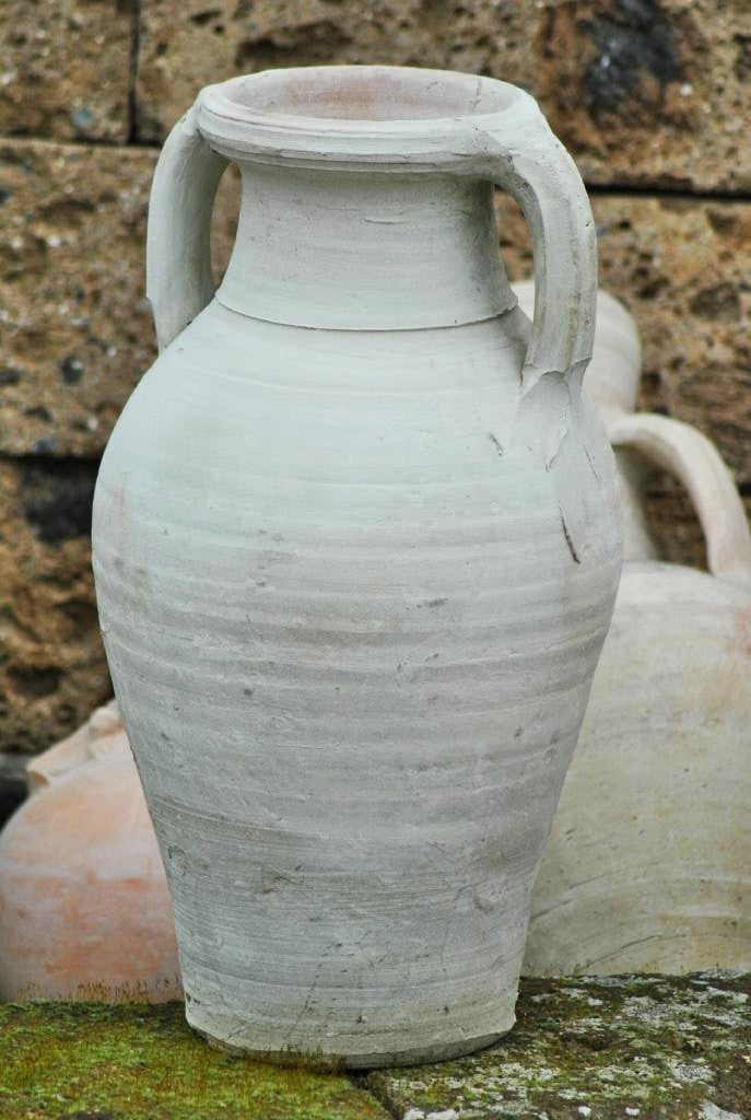 Amphore Vase mit 2 Henkeln Terracotta Tunesische Handarbeit ca.50cm hoch