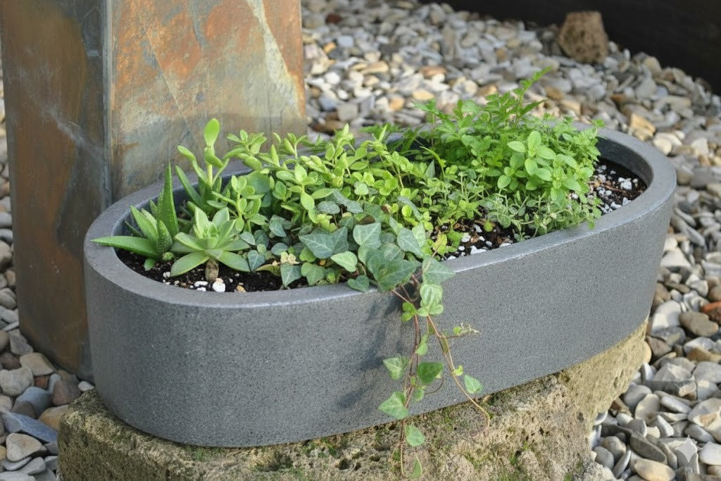 Blumenkübel Schalen ultra Leichtgefäße frostfest bis 50cm 2er Satz 2 F – GartenGees GmbH