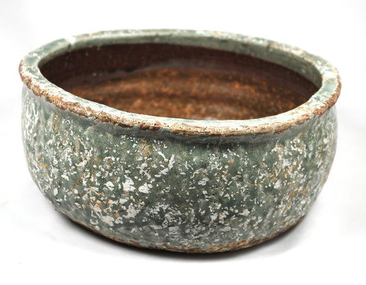 Pflanzschale Keramik antik glasiert indoor Keramik Grünpflanzen 3 Farben 24 cm Ø
