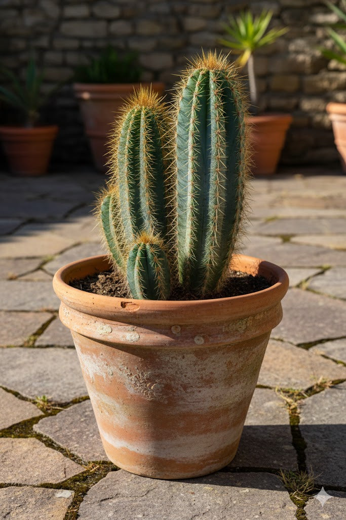 Pilosocereus azureus,Säulenkaktus,Kakteengruppe,5-6 Pflanzen,11er Topf –  GartenGees GmbH