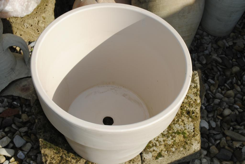 Tontöpfe Pflanztöpfe Terracotta granit hell 4 Größen wählbar deutsche Qualität