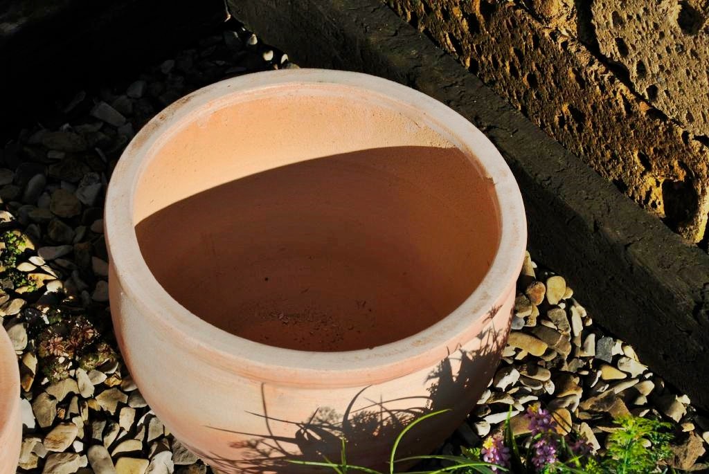 Pflanzkübel,Pflanzgefäß,Blumentopf,helles Terracotta,frostfest!3 Größen wählbar