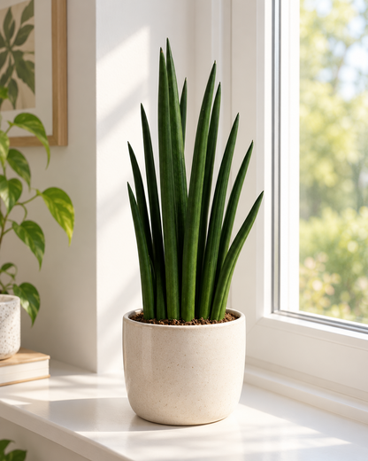 Sansevieria Cylindrica ca. 45 cm Bogenhanf Zimmerpflanze Gerade & Geflochten