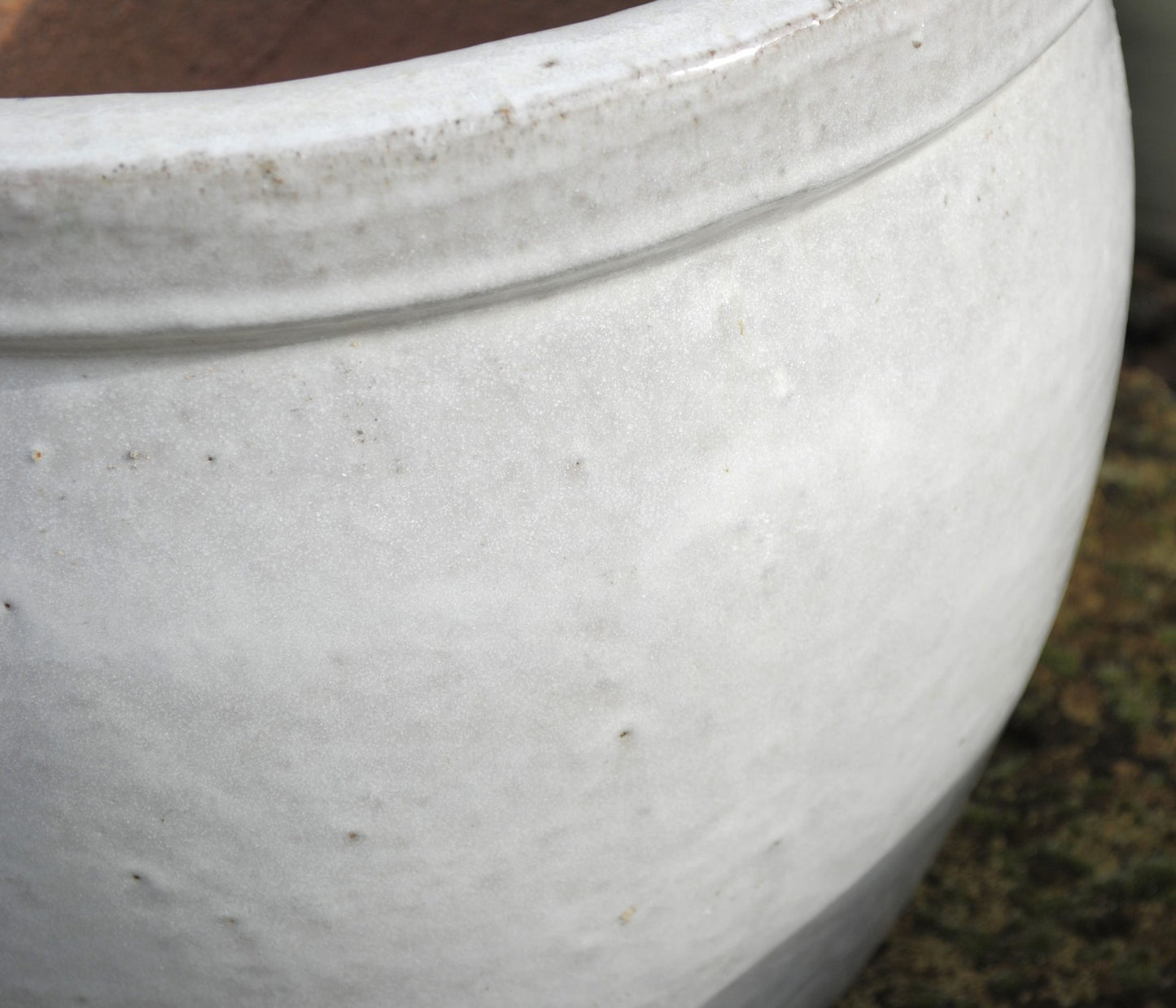 Pflanzkübel,Pflanzgefäß,Blumentopf,antik weiß ,frostfest!3 Größen wählbar