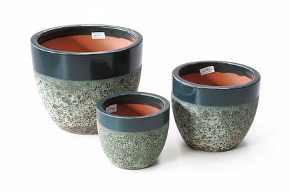 Pflanzkübel Egg Pot,Pflanzgefäß,Blumentopf,antique jade ,frostfest!3 Größen