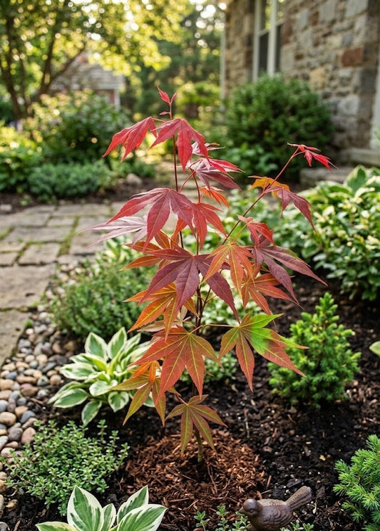 Roter Zwergahorn Acer palmatum Atropurpureum - 50-60 cm - Japanischer Ahorn