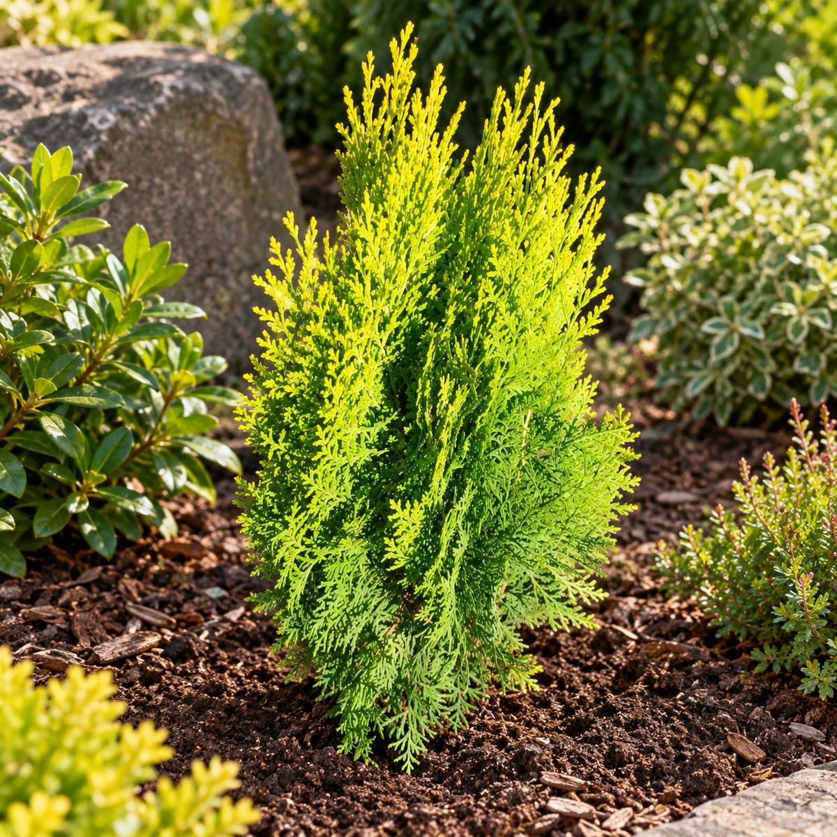 Scheinzypresse Chamaecyparis lawsoniana 4 Sorten winterhart immergrün Konifere