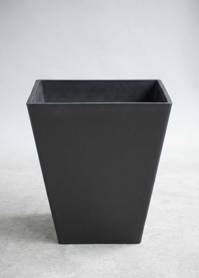 Ecostone Pflanzkübel 57+45 cm – Anthrazit Schwarz – Unzerbrechlich & Nachhaltig