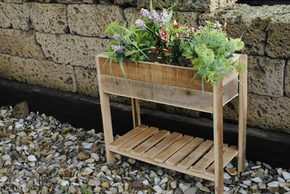 Pflanzkasten Hochbeet Pflanzständer Blumenkasten aus Holz 45cm lang 40cm hoch