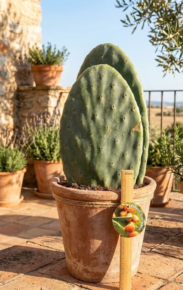 Opuntia ficus indica - Feigenkaktus -  Doppelblatt -  Große Pflanzen - 40cm hoch