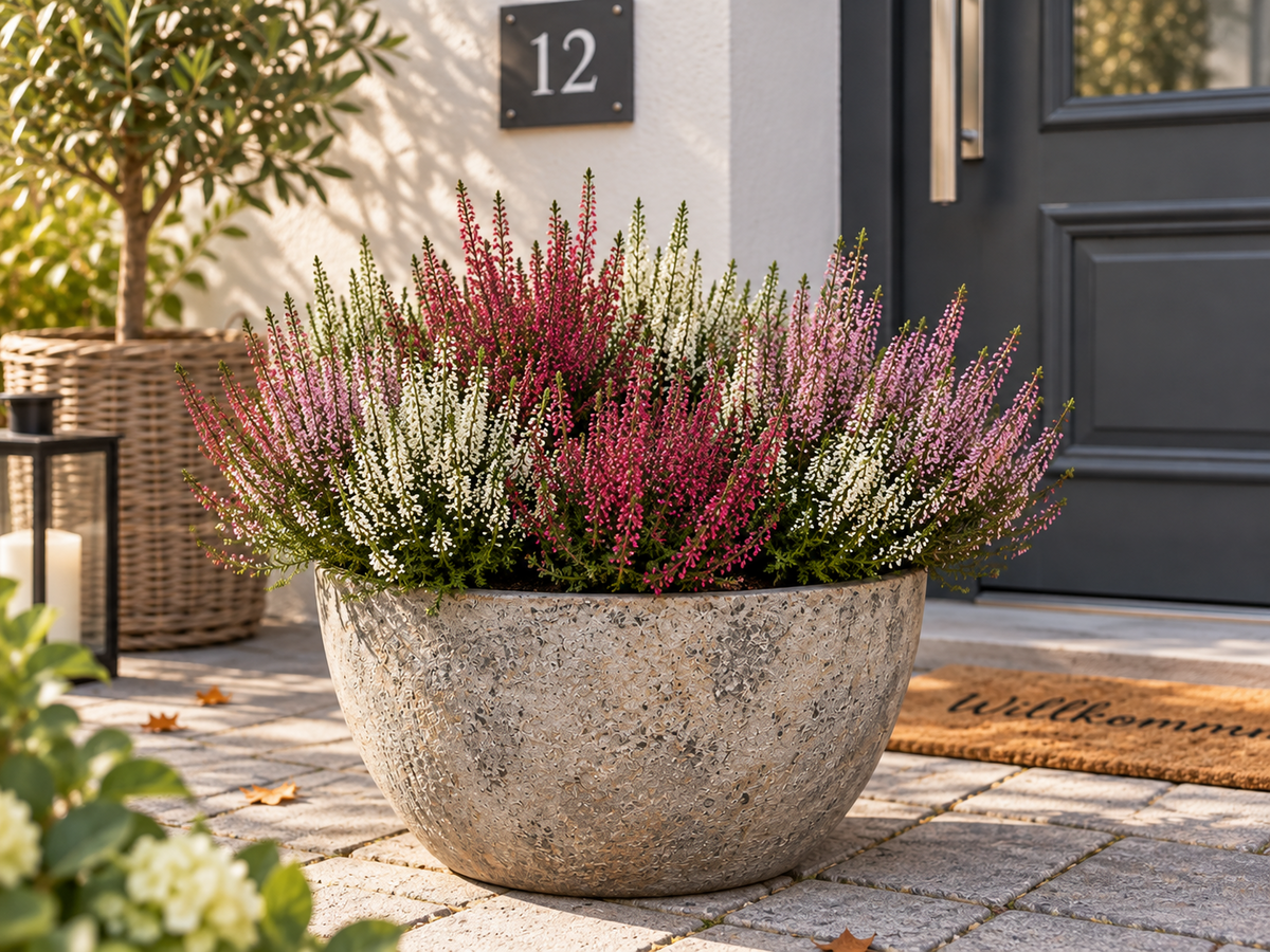 Heide Garden Girls Knospenheide Calluna vulgaris Winterhart Mix Rot Twin 3-9er