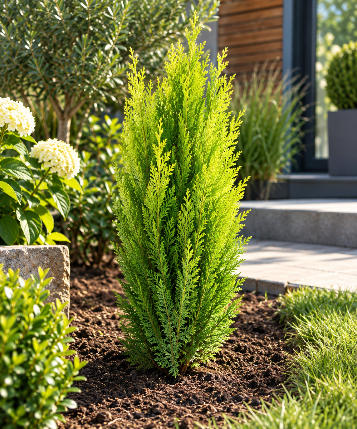 Scheinzypresse Chamaecyparis lawsoniana 4 Sorten winterhart immergrün Konifere