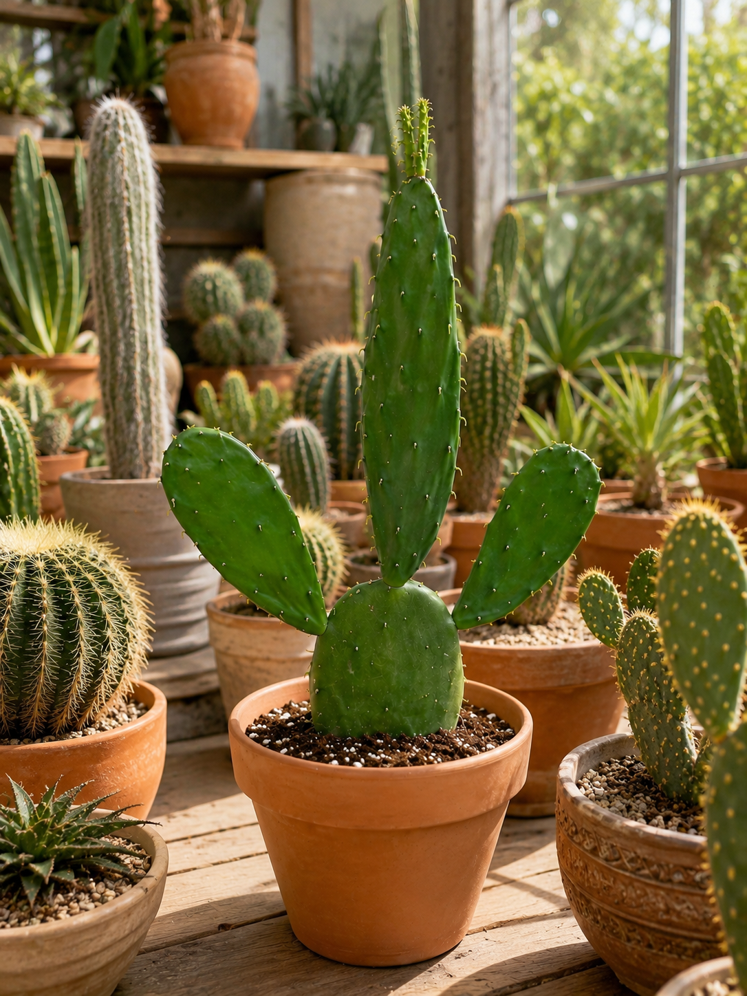 Mexikanischer Feigenkaktus Opuntia Cochenillifera ca. 45cm Kaktus Sukkulente