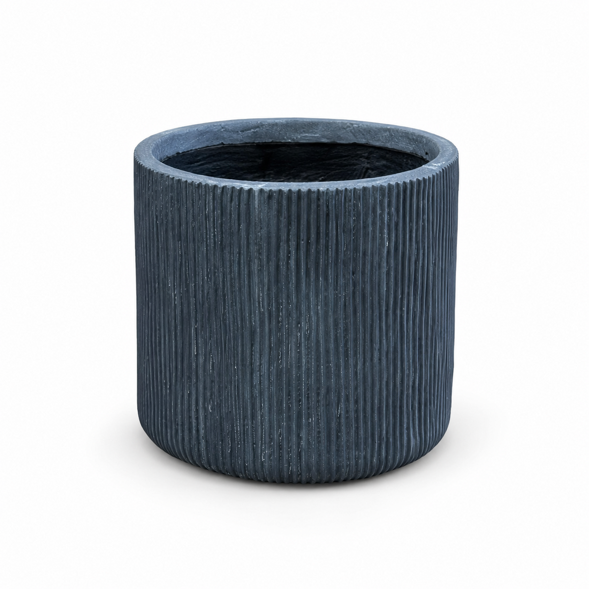 Pflanzkübel Graphite Geriffelt Cylinder Blumentopf Frostfest Innen & Aussen