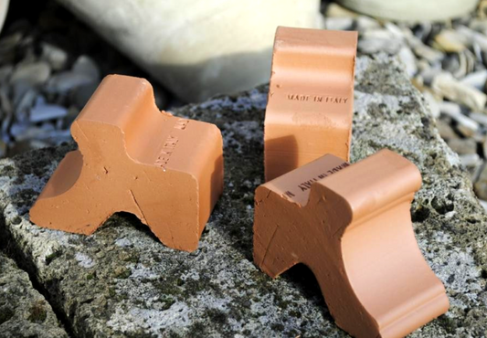 Kübelfüsse, Untersetzer, italienische Terracotta,sehr stabil, 8,5cm, 9er Set