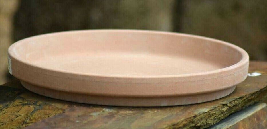 Untersetzer,Vogeltränke,Unterteller,antique hell, Terracotta, 7 Größen wählbar