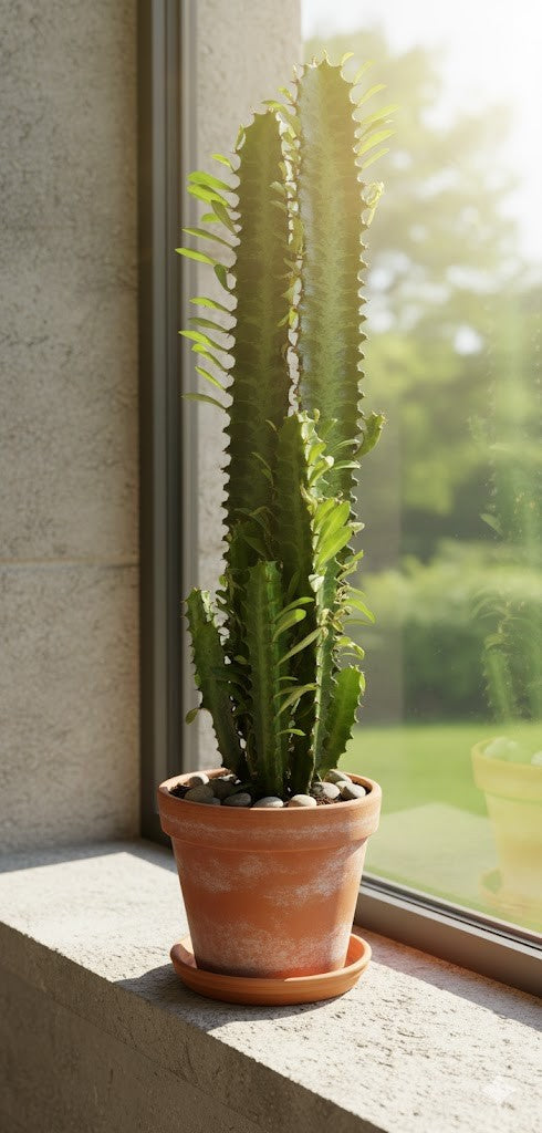 Euphorbia Trigona 40cm hoch- Afrikanischer Milchbaum,Sukkulente, 12cm Topf
