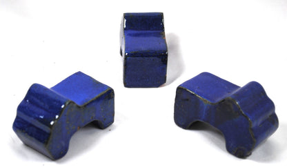 Kübelfüsse Untersetzer glasiertes Steingut sehr stabil 8cm 3er Set 3 Farben