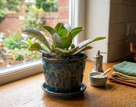 Kalanchoe lativirens Brutblatt exoische Sukkulente pflegeleichte Zimmerpflanze