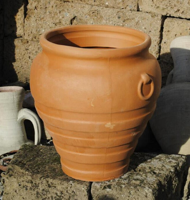Pflanzkübel,bauchig,mit Muster,Griechenland,42cm hoch