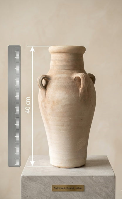 Amphore   4 Henkel Terracotta rustikale Tunesische Handarbeit 40cm hoch