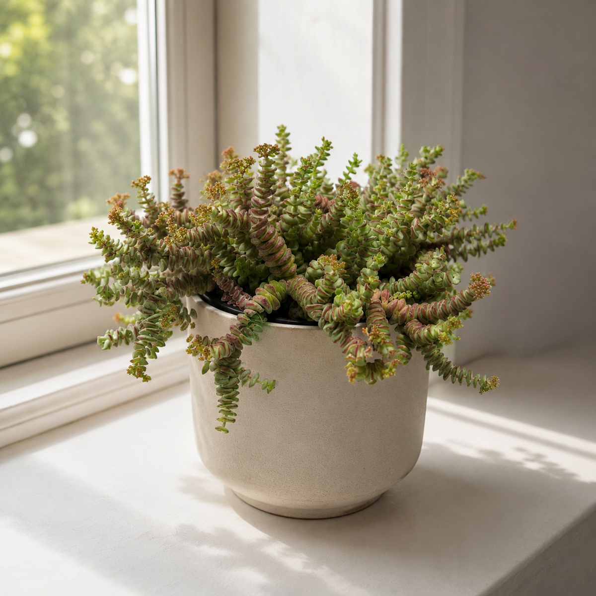 Crassula Hottentot – Exotische Sukkulente ca. 25 cm Pflegeleichte Zimmerpflanze