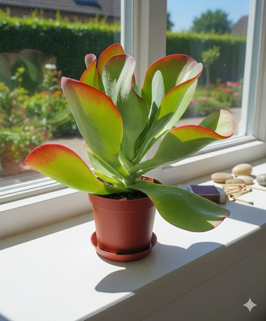 Kalanchoe tetraphylla,pflegeleichte Zimmerpflanze,dekoratives Blattwerk,30+cm