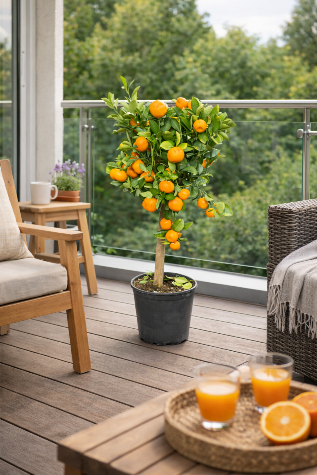 Calamondin Orangenbaum ca. 50 cm – Citrus Mitis Zimmer Balkon Garten Pflanze