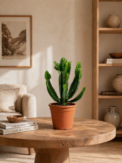 Euphorbia Candelabrum ca. 40cm Sukkulente Kaktus Optik Zimmerpflanze dekorativ