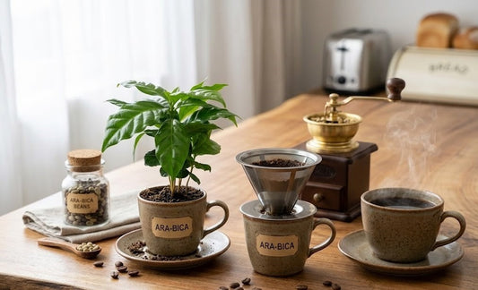 Kaffee Pflanze Coffea Arabica ca. 25cm hoch Glanzblatt Zimmerpflanze Kaffeebaum