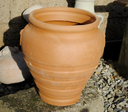 Pflanzkübel,bauchig,mit Muster,Griechenland,42cm hoch