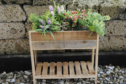 Pflanzkasten Hochbeet Pflanzständer Blumenkasten aus Holz 45cm lang 40cm hoch