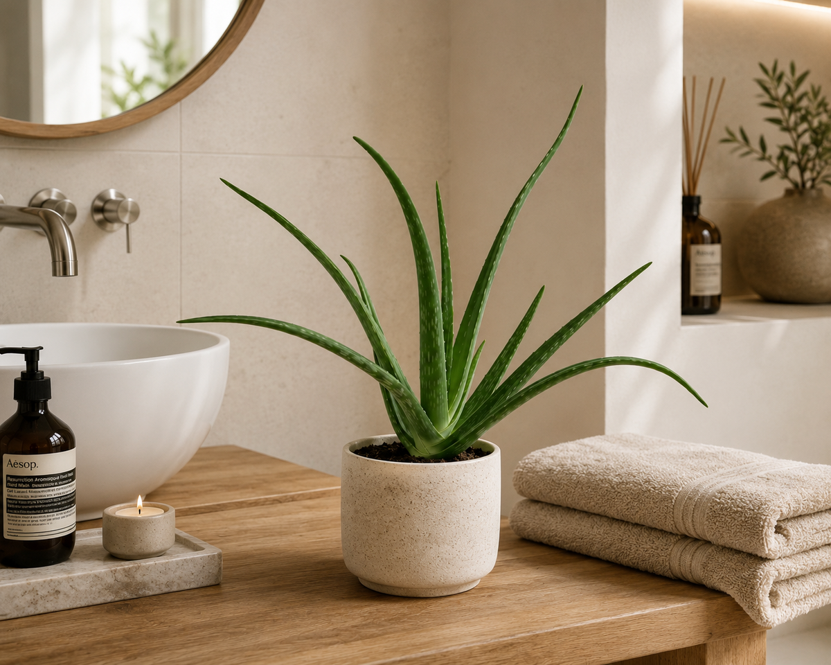Echte Aloe Vera Pflanze ca. 40 cm Heilpflanze Sukkulente pflegeleicht Bad Büro