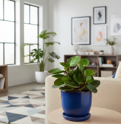 Stylische Peperomia clusiifolia | 17cm hoch | Rarität mit dunkelrotem Blattrand