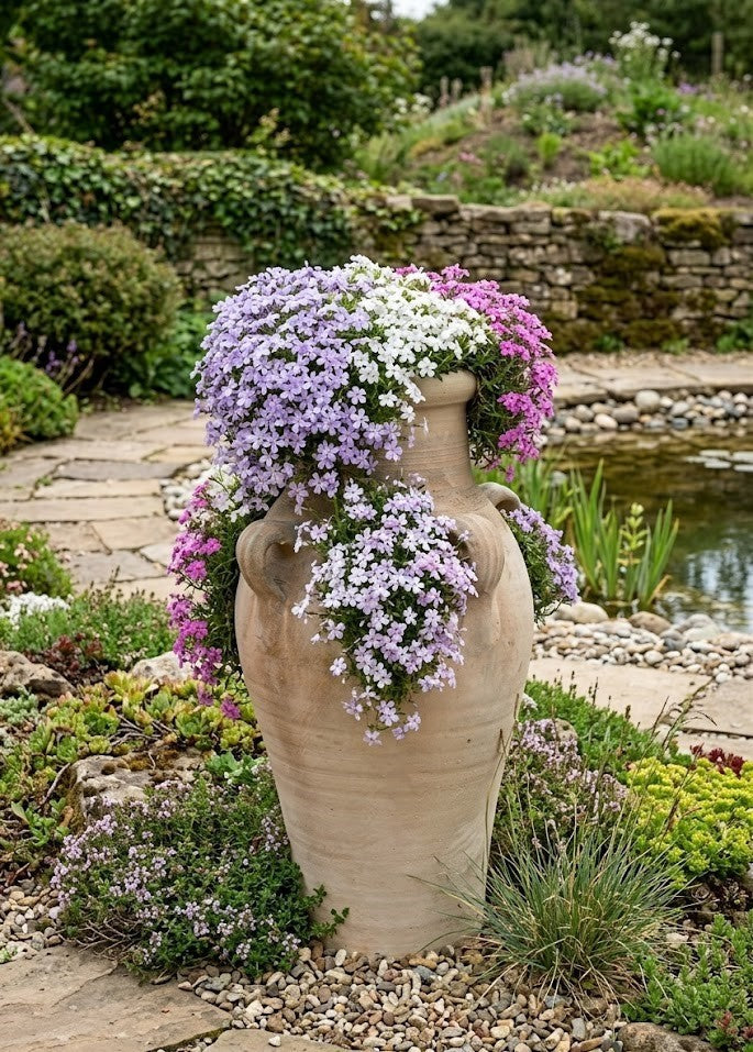 Amphore   4 Henkel Terracotta rustikale Tunesische Handarbeit 40cm hoch
