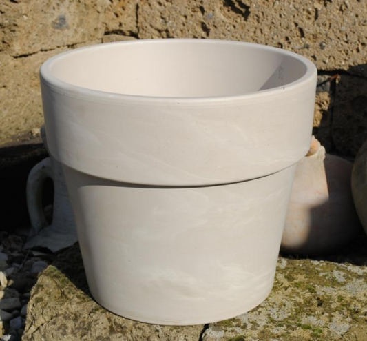 Tontöpfe,Pflanztöpfe,Terracotta granit hell, 4 Größen wählbar,deutsche Qualität