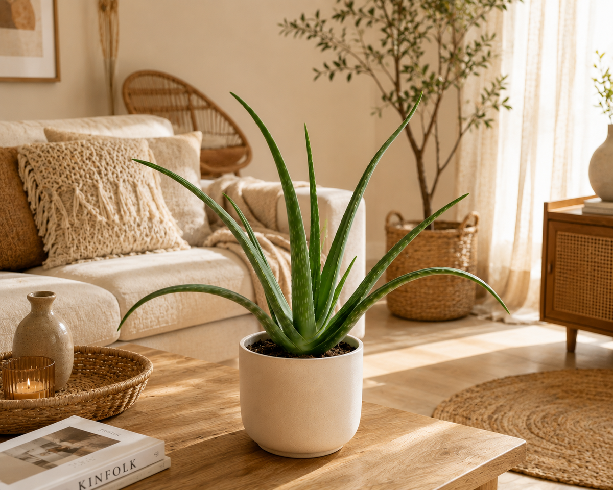 Echte Aloe Vera Pflanze ca. 40 cm Heilpflanze Sukkulente pflegeleicht Bad Büro