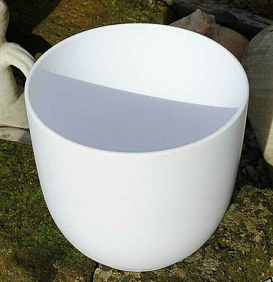 Übertopf,Keramiktopf für den Innenbereich,sehr modern,schlicht,weiß,31cm