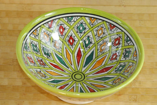 Keramikschale,tunesisches Kunsthandwerk,handbemalt,traditionelles Muster,2 Größe