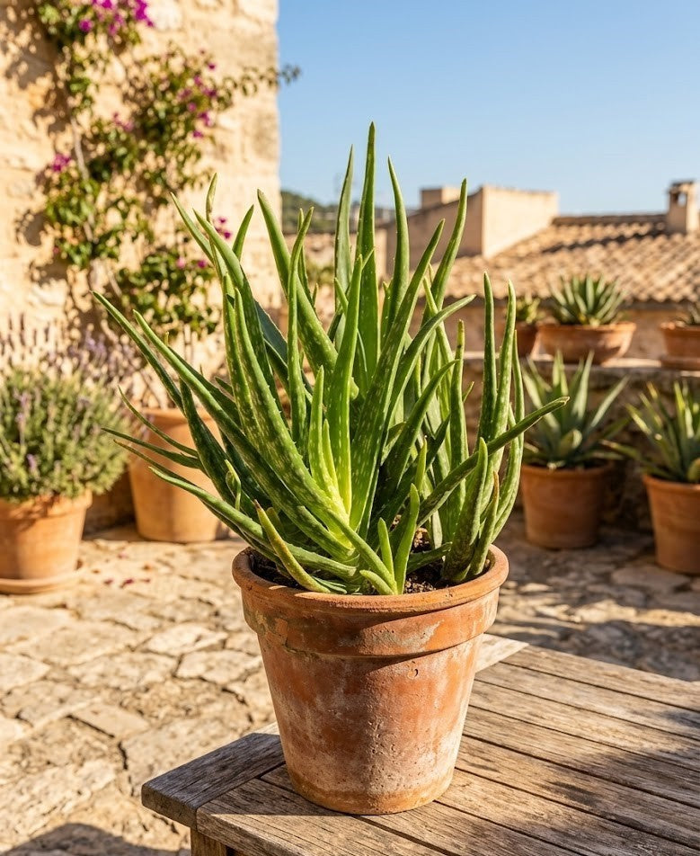 Aloe Vera Pflanze 50cm hoch stark verzweigt Echte Aloe Heilpflanze Sukkulente