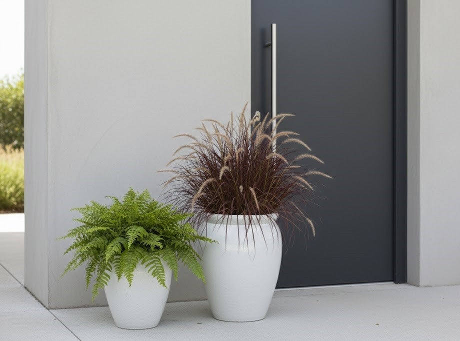 Pflanzkübel,Vase,Pflanzgefäß,antik weiß,frostfest!2 Größen wählbar,40 oder 50 cm