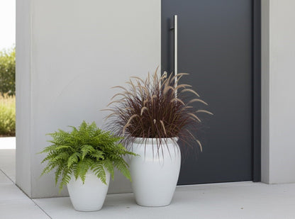 Pflanzkübel,Vase,Pflanzgefäß,antik weiß,frostfest!2 Größen wählbar,40 oder 50 cm