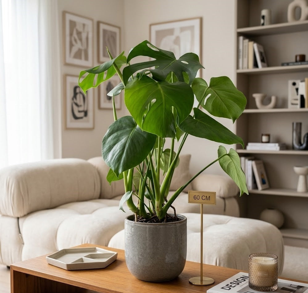 Monstera Deliciosa,Fensterblatt, Zimmerpflanze, 60cm, große Blätter,Urban Jungle
