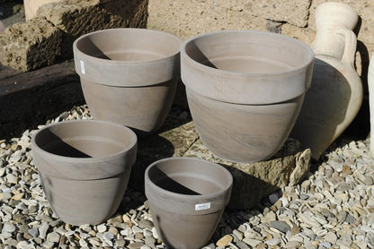 Tontöpfe Pflanztöpfe Terracotta dunkel 4 Größen wählbar deutsche Qualität