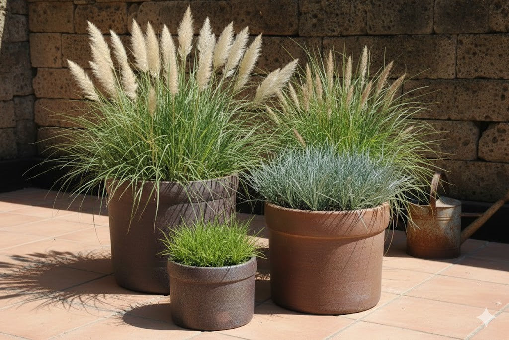 Pflanzkübel,Pflanzgefäß,BlumentopfSteingut,dunkelbraun,frostfest!3 Größen wählbar
