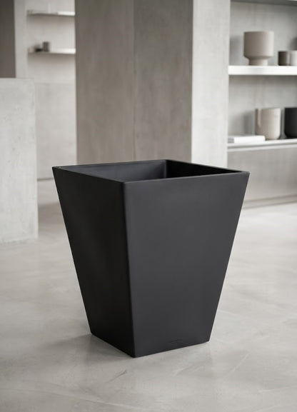 Ecostone Pflanzkübel 57+45 cm – Anthrazit Schwarz – Unzerbrechlich & Nachhaltig