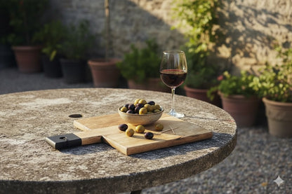 Mango-Holz,Schneidebrett mit Griff,Tranchierbrett,Brotzeit-Brett, in 4 Größen